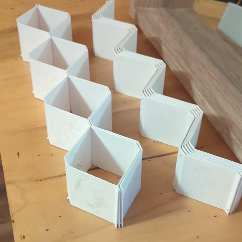 White Geometric Home Decor Set